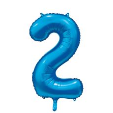 Ballong Siffra 2 Blå 86 cm