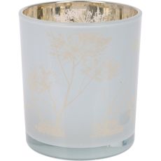 Ljuskopp Beige Vit Grå Glas 9x10 cm
