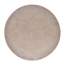Underlägg Runt Läderlook Beige 38 cm