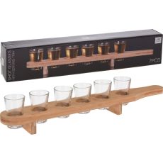 Shotglas på bricka Set Drinkset