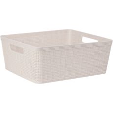 Korg Förvaring Beige Flätad Plast 35x29x13 cm