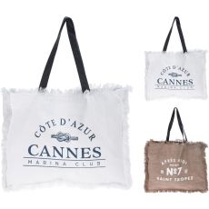 Väska Canvas Tyg 40x50 cm Natur/Brun