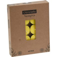 Myggljus Citronella Värmeljus 40-pack