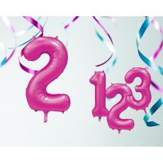 Ballong Siffra 2 Rosa 86 cm