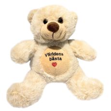 Nalle Världens bästa Beige 20 cm