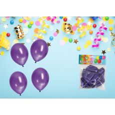 Ballong Metallic Lila 8-pack Latex