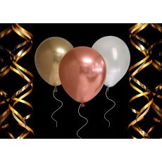 Ballong Blank Koppar Spegelballong 6-pack 30 cm Latex