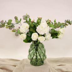 Rosbukett vit Annie - Morgonljus