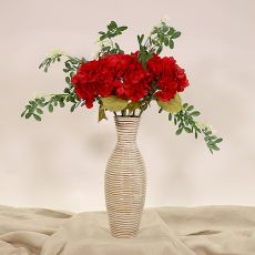 Blombukett Hortensia röd - Romantisk Rodnad