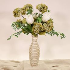 Blombukett Hortensia grön - Vildgrön Magi