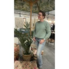 Soft mint green mohair sweater
