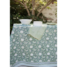Tablecloth - Tangier Pomegranate - Green - 150x230 ...