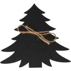 Bestickkuvert Julgran Svart Filt 4-pack