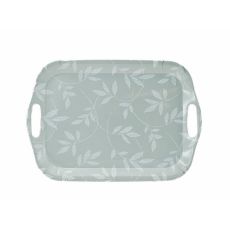 Bricka Blad Grå 21x15 cm