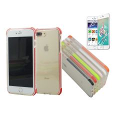TPU skal för iPhone med färgade kanter iPhone 7+/8+ +2skärmskydd