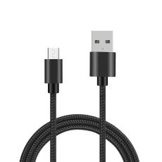 Helfärgad flätad Micro-USB kabel 1.8m