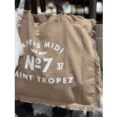 Väska Canvas Tyg 40x50 cm Natur/Brun