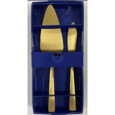 Tårtspade Tårtkniv Set Guld