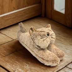 Dörrstopp Dekoration Katt Grå