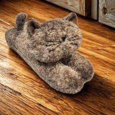 Dörrstopp Dekoration Katt Grå