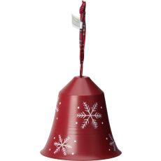 Klocka Jul Bjällra Vit Snöflingor 15 cm