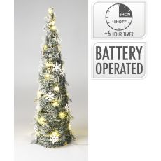 Julkon med Snö LED-belysning Belysning Timer 60 cm