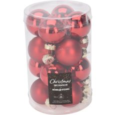 Julgranskulor Röda 16-pack