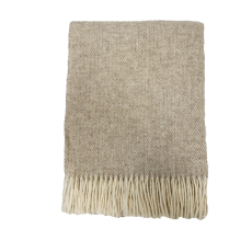 Glasgow ullpläd 130x170 beige