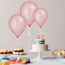 Ballong Rosa Pearl Pärlemo 8-pack Latex