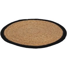 Underlägg Rund Svart Kant Rotting 37 cm