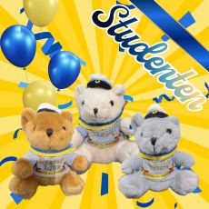 Student Nalle Beige "Einstein" 15 cm