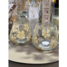 Ljushållare Blommor Beige 15 cm