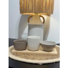 Skålset Servering Träbricka Skålar