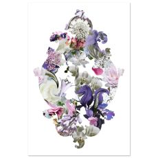 Curlicue - Fine Art print med delikata barockblommor