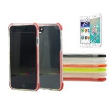 TPU skal för iPhone med färgade kanter iPhone X +2skärmskydd