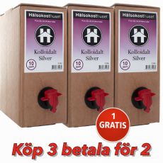 Kolloidalt silver 10ppm 3 liter 3st för 2!