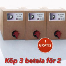 Kolloidalt silver Bib 20ppm 5 liter 3st för 2!