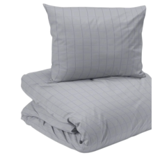 Square satin 2-d bädd ljusgrå