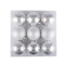 Julgranskulor Silver små 9-pack