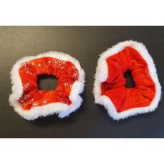 Hårband Snodd Jul röd/vit