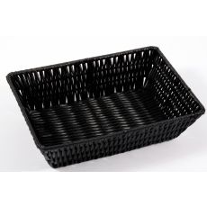 Brödkorg Korg svart flätad 19x26 cm