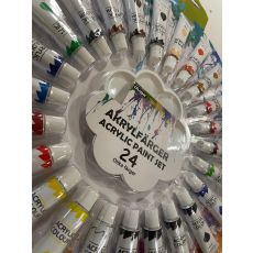 Målarset Färg Akryl 24x12 ml