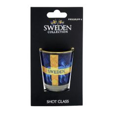 Shotglas Älg/Flagga Sverige