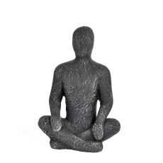 Figur Meditation Svart 28 cm