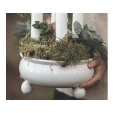 Adventsljusstake Jul Kula Vit 23x12 cm