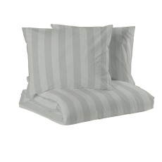 Mirage satin kingsize ljusgrå.  220x210cm. 2x50x60cm