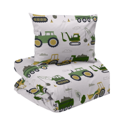Busy tractors 2-d bädd beige