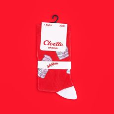 Strumpor Juleskum Skumtomte Röd stl 36-40