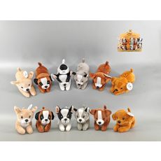 Hund Mjukis 6 olika färger 14 cm
