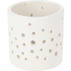Ljushållare Vit Granar Prickar Jul 6 cm